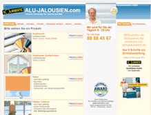 Tablet Screenshot of alu-jalousien.com